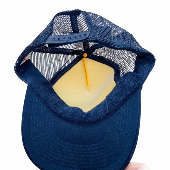 Dutch Bros Baseball Cap Blue Yellow Vintage Style Snap Back Hat Coffee Lovers - Picture 5 of 11